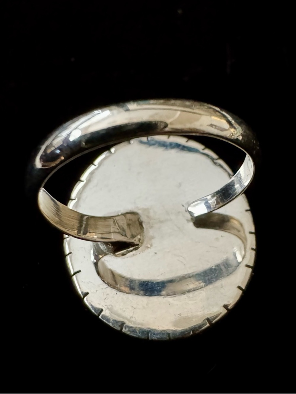 Kingman Turquoise Stone Oval Ring in sterling silver Setting - Picture 4 of 7